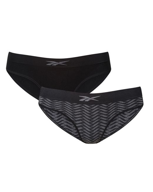Reebok Black 2 Pack Briefs Ash