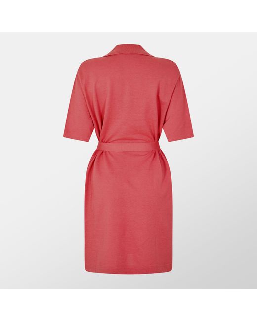 Lacoste Red Short-Sleeve Dress Shirt