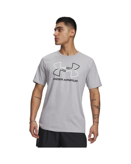 Under Armour Gray Foundation Short Sleeve for men