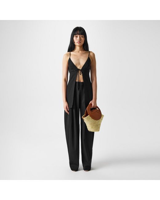 St. Agni Black Adjustable Trousers