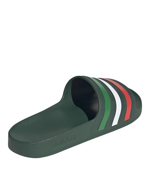 Adidas Green Adilette Aqua Slide