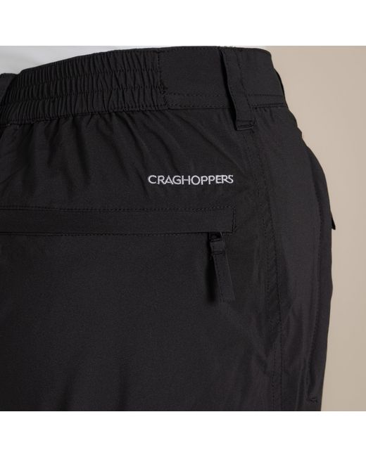 Craghoppers Black Natales Waterproof Walking Trousers