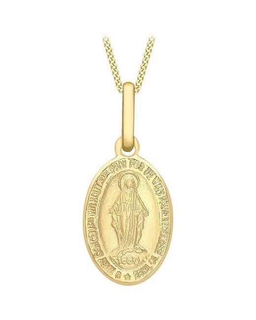 Be You Metallic 9ct 'holy Mary' Necklace
