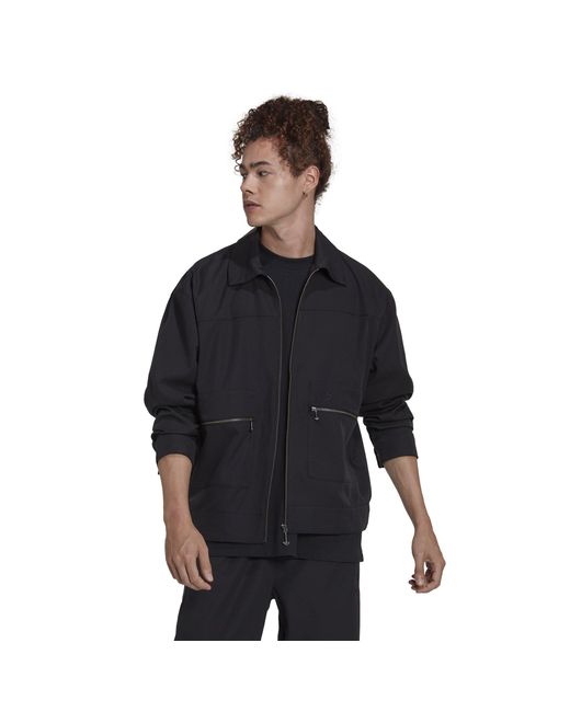 Adidas Originals Blue Adults Adicolour Contemp Long Sleeve Softshell Jacket