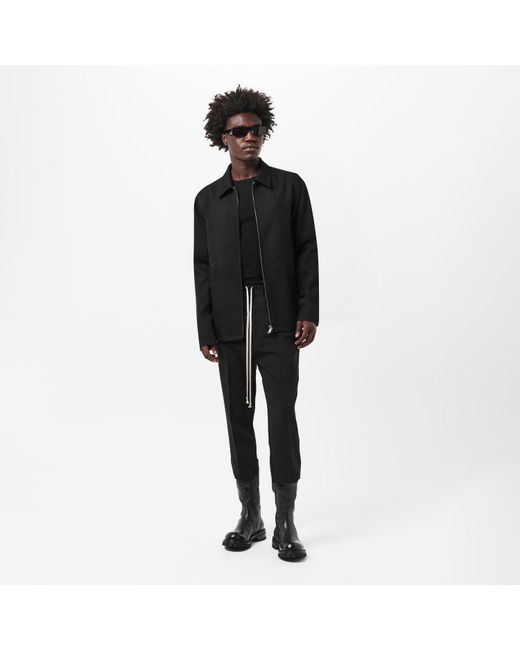 Rick Owens Black Brad Harrington Jacket for men