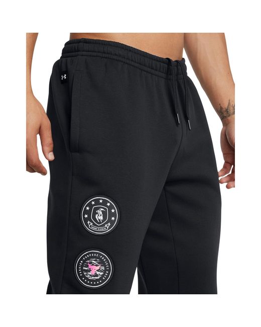 Under Armour Black Pr Icon Closed Hem Jersey Joggers for men