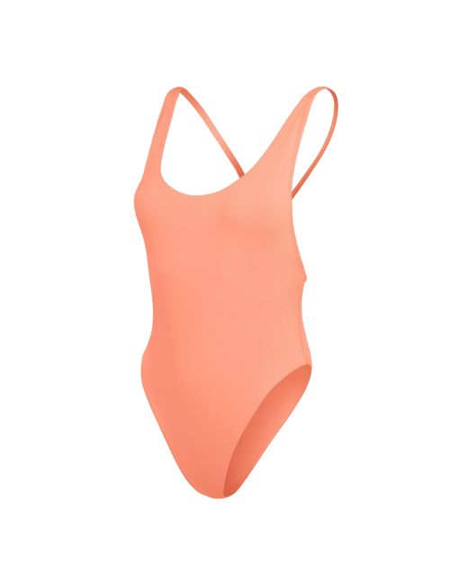 Speedo Orange Gen Solid One Piece Swimsuit
