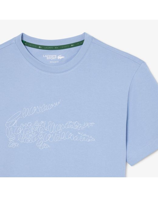 Lacoste Blue Short Sleeve Performance T-Shirt for men