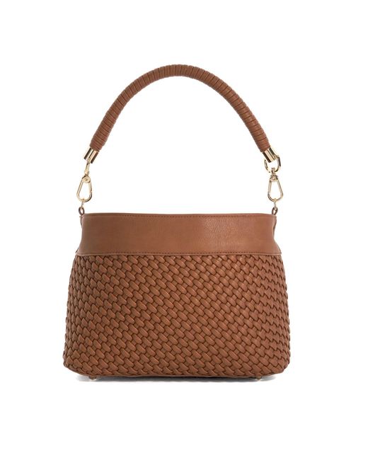 Dune Brown Dinidelphie Top Handle Bag