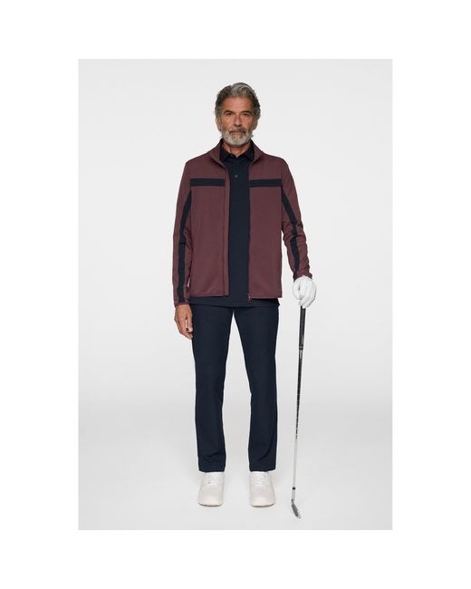 J.Lindeberg Purple Jarvis Mid Layer Pullover for men