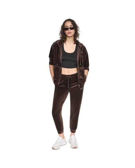 DKNY Black Velourdmt Jog Ld64