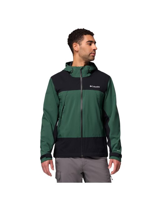 Columbia Green Boulder Falls Waterproof Jacket for men
