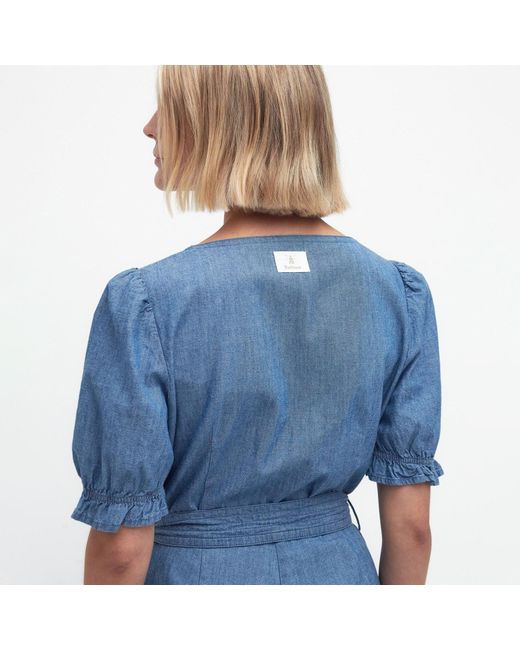 Barbour Blue Berkley Denim Jumpsuit