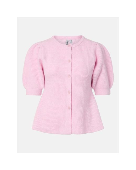 Pieces Pink Ss Puff Knt C Ld63