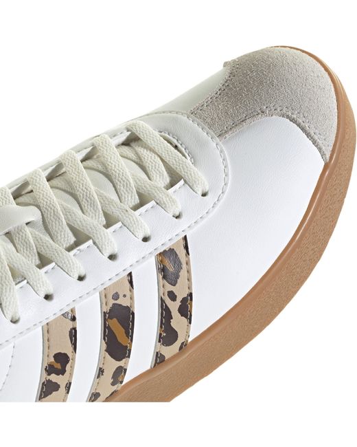 Adidas White Vl Court Base Shoes