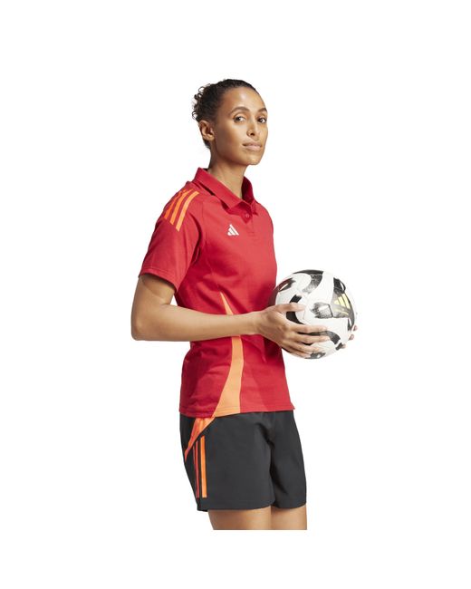 Adidas Tiro24 Collared Neck Short Sleeve Polo Shirt