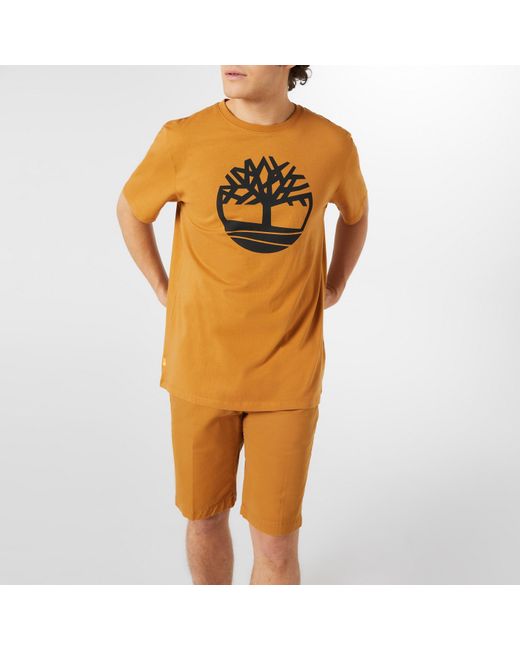 Timberland Orange Kennebec T Shirt for men