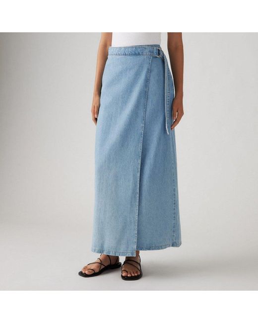 Levi's Blue Wrap Skirt