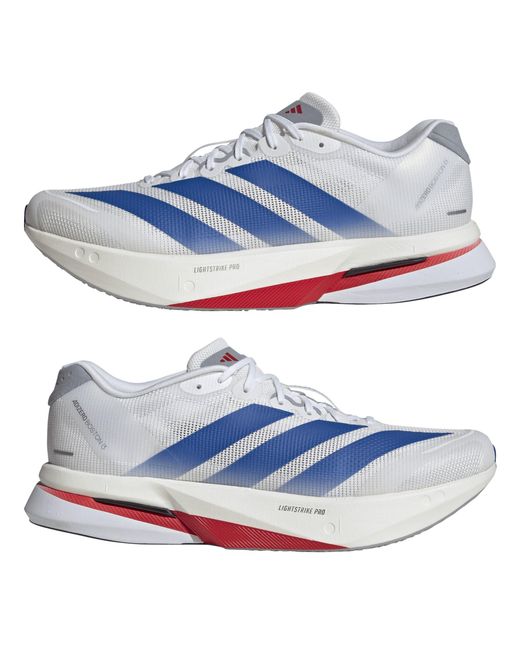 Adidas Blue Adizero Boston 13 Road Running Shoes for men