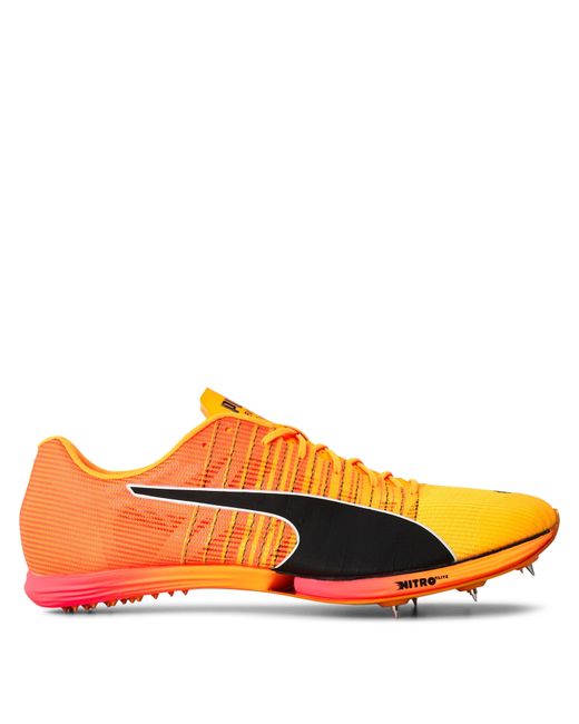 PUMA Orange Evospeed Forte Nitro Elit Track Running Spikes for men