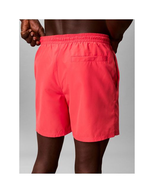 Calvin Klein Red Swim Shorts for men