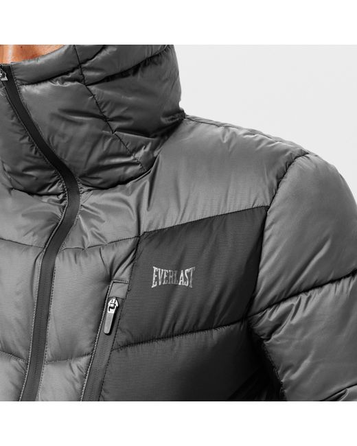 Everlast Gray Tech Short Puffer Jacket for men
