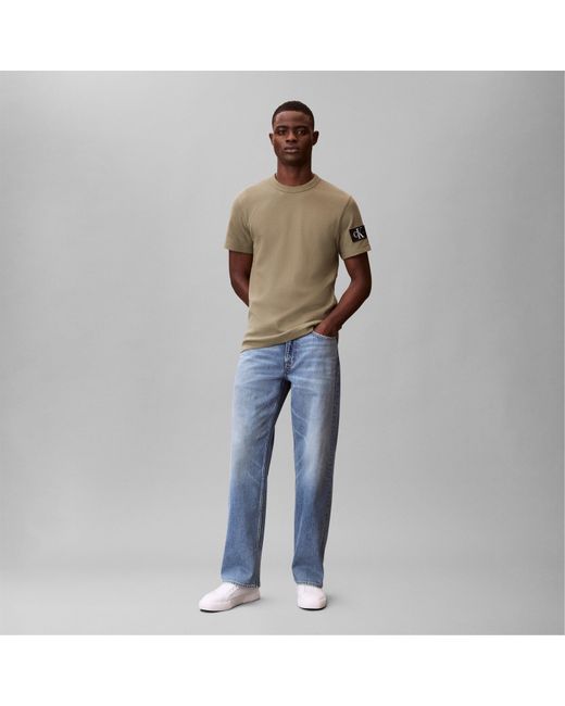 Calvin Klein Green Badge Waffle Tee for men