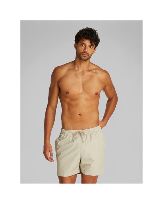 Calvin Klein Natural Medium Tape Swim Shorts for men
