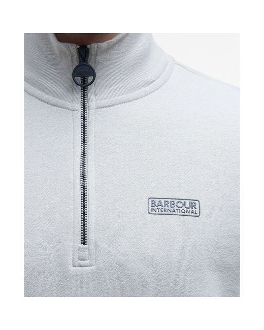 Barbour Blue Essential Sweatshirt for men