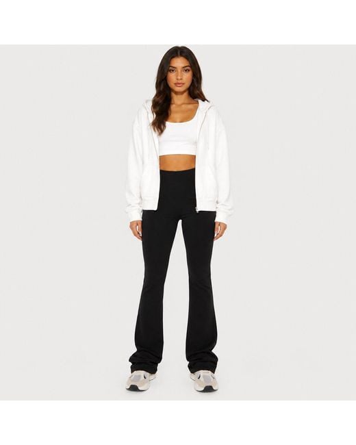 I Saw It First Black Jersey Flared Trouser