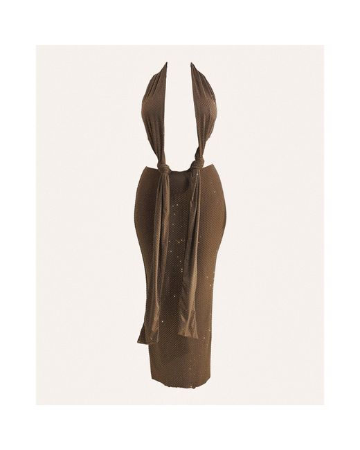 Mars the Label Brown Allie Maxi Dress