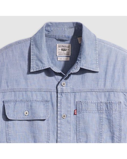 Levi's Blue Auburn Worker Shirt for men