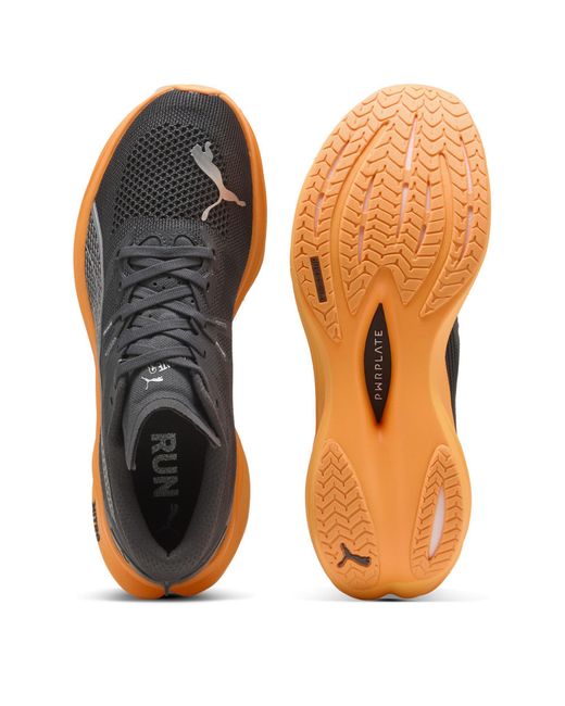 PUMA Blue Deviate Nitro 3 Nitro Foam Engineered Mesh Fast Neutral Road Running Shoes for men