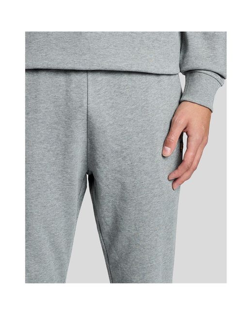 Lyle & Scott Gray Lyle & Scott Cotton Slim Sweatpant for men