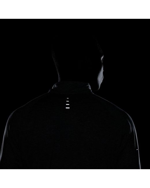 Nike Gray Stride Dri-Fit 1/4-Zip Running Top for men