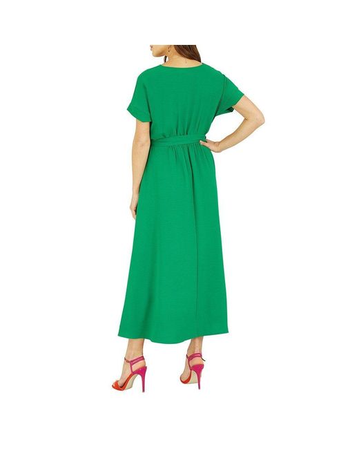 Mela London Green Kimono Sleeve Midi Dress
