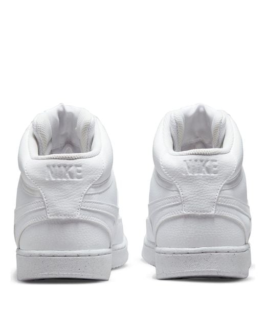 Nike White Court Vision Mid Next Nature for men