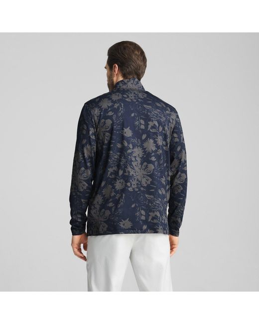 PUMA Blue Pure 2.0 Rose 1/4 Zip Jumper for men
