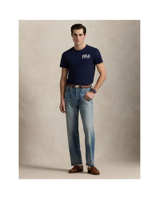 Polo Ralph Lauren Blue Custom Slim Fit Logo T-Shirt for men