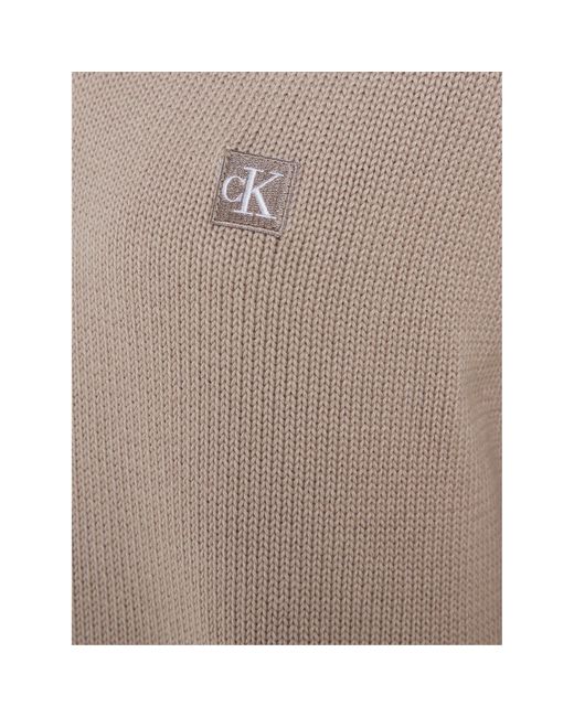 Calvin Klein Gray V Neck Pullover Sweater