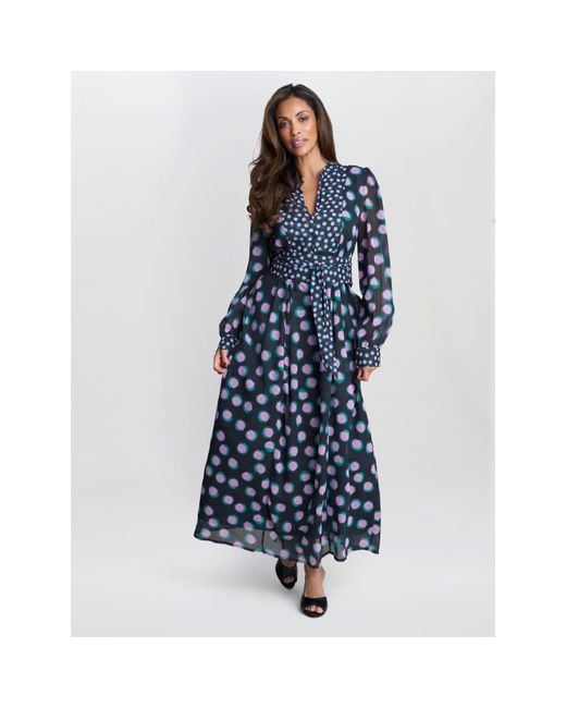 Gina Bacconi Blue Renata Boho Dress
