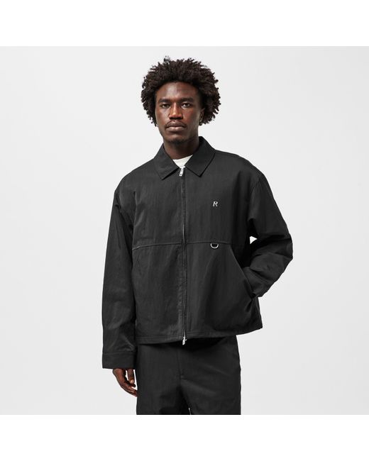 Represent Black Modern Fit Overshirt for men
