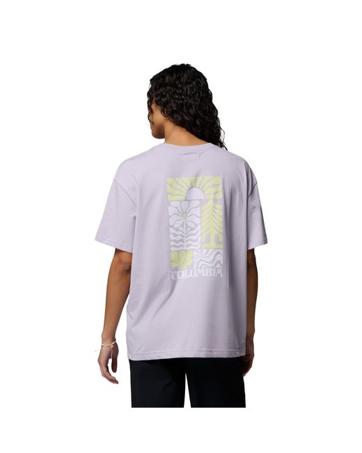 Columbia Purple Oversized T-Shirt