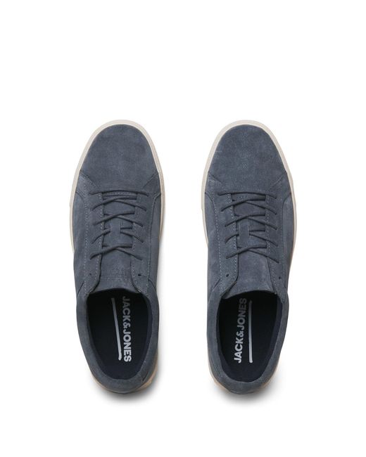 Jack & Jones Blue Galaxy Suede Trainers for men