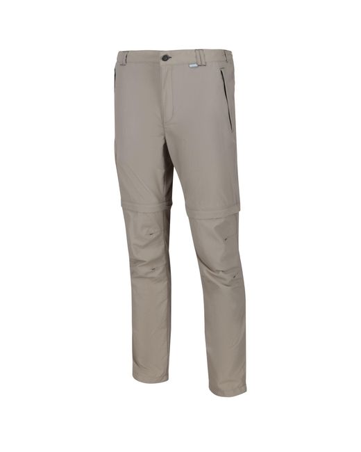 Regatta Gray Leesville Ii Zip Off Trousers for men