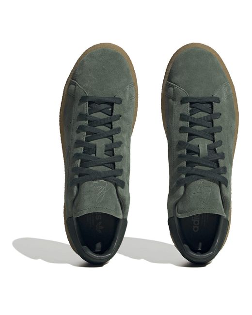 Adidas Originals Green Stan Smith Crepe Shoes for men