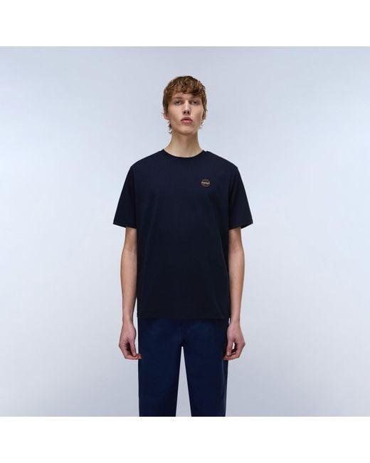 Napapijri Blue Badge Short Sleeve T-Shirt for men