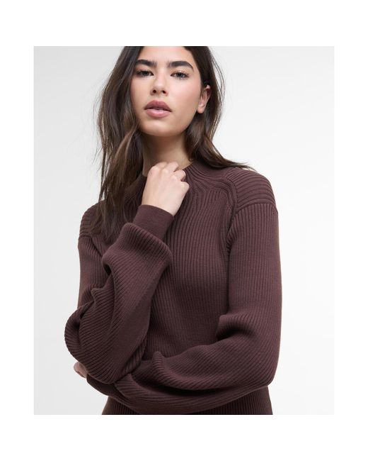 Barbour Brown B.Intense Kaia Knitted Jumper Dress