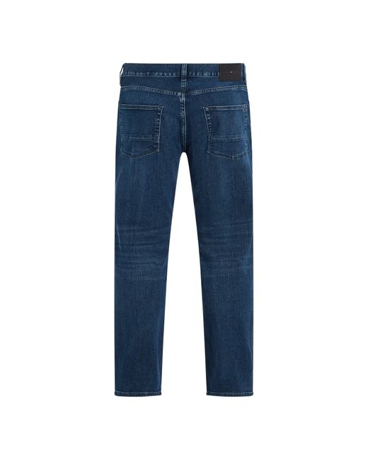 Tommy Hilfiger Blue Denton Whiskered Straight Leg Jeans for men