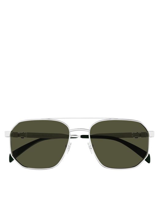 McQueen Green Aviator Sunglasses for men